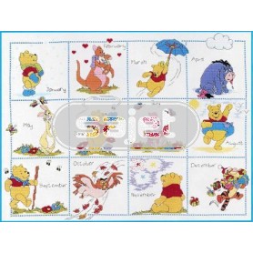 borduurpakket winnie de pooh, twaalf maanden-2