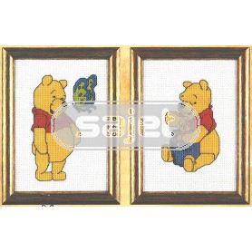 borduurpakket winnie de pooh met vlinder of honing