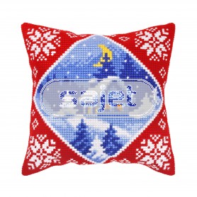 kruissteekkussen kerk in wintersfeer