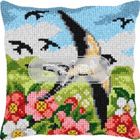 kruissteekkussen zwaluwenvlucht