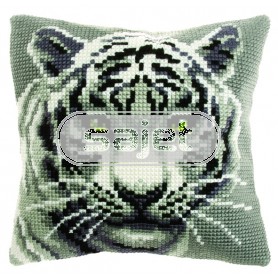 kruissteekkussen sneeuwtijger