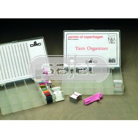 opbergdoos borduurgaren 17 vakjes (incl. 100 wikkelkaartjes) 