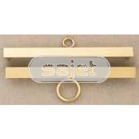 metalenbeslag voor bellekoord/groeimeter/meetlat 18 cm