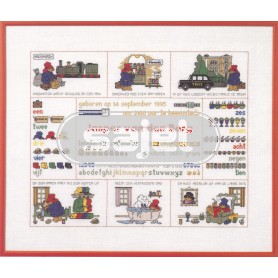 borduurpakket paddington bear, geboorte jasper 