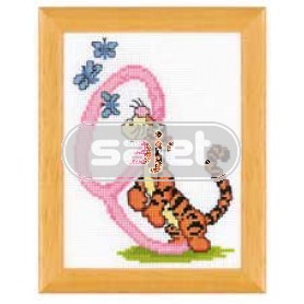 borduurpakket winnie de pooh, letter Q