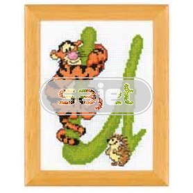 borduurpakket winnie de pooh, letter U