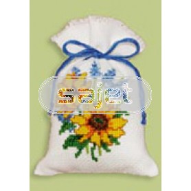 borduurpakket kruidenzakje, zonnebloemen