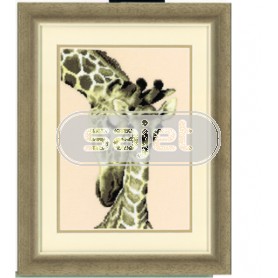 borduurpakket giraffe met jong