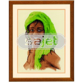 borduurpakket meisje in groen