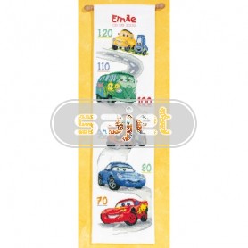 borduurpakket cars, groeimeter/meetlat emile