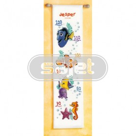 borduurpakket finding nemo, groeimeter/meetlat jesper