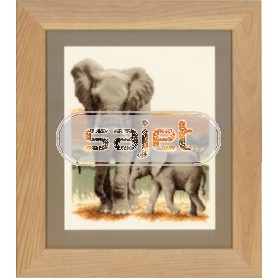 borduurpakket olifant met jong