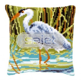 kruissteekkussen reiger