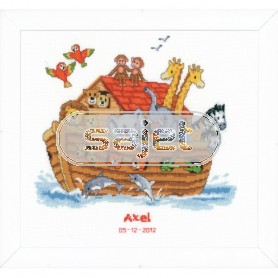 borduurpakket ark van noach, geboorte axel
