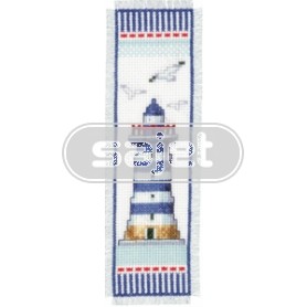 borduurpakket boekenlegger, sealife, vuurtoren