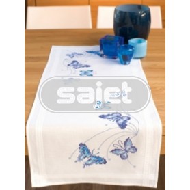 kruissteekloper vlinders, wit