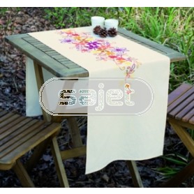 kruissteekloper herfstbladeren, ecru