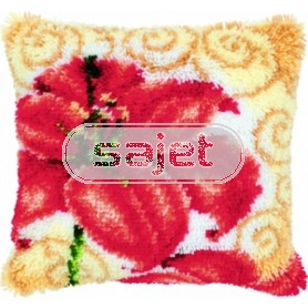 knoopkussen stijlpatroon, lelie