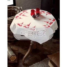 kruissteekdekservet drie kerstmannen, ecru