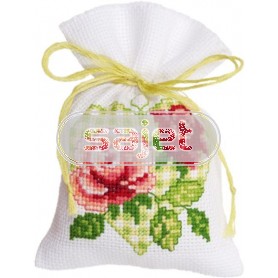borduurpakket kruidenzakje, rozen