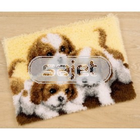 knoopkleed drie puppies