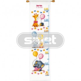 borduurpakket groeimeter/meetlat sarah