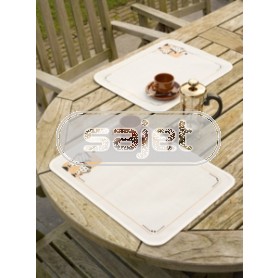 placemat (2 st.) koffie/thee, ecru