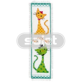 borduurpakket boekenlegger, gestileerde poezen-2