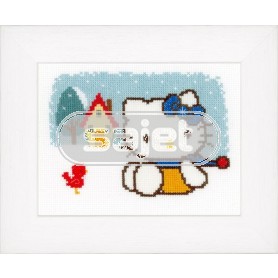borduurpakket hello kitty, vier seizoenen, winter