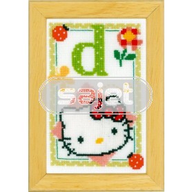 borduurpakket hello kitty, letter D