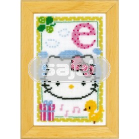 borduurpakket hello kitty, letter E