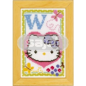 borduurpakket hello kitty, letter W
