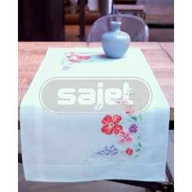 kruissteekloper zomerbloemen, blauw