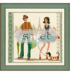 borduurpakket vintage in parijs