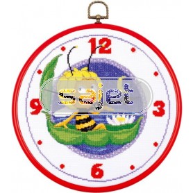 borduurpakket maya de bij, klok (incl. lijst en klokmechanisme)