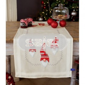 kruissteekloper kerstkabouters, ecru