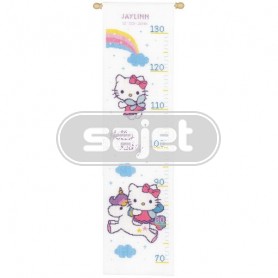 borduurpakket hello kitty, groeimeter/meetlat jaylinn