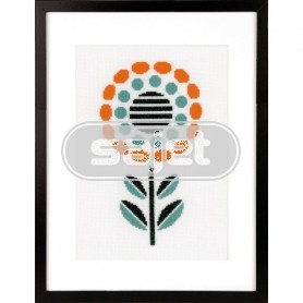 borduurpakket abstract, bloem-3