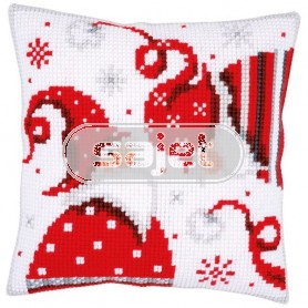 kruissteekkussen kerstkabouters