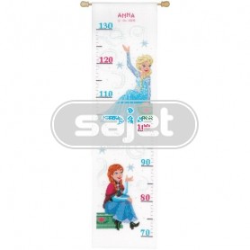 borduurpakket frozen, groeimeter/meetlat anna