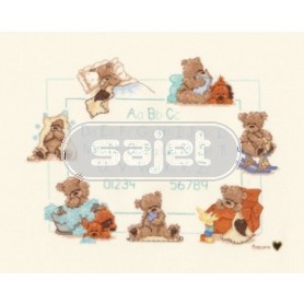 borduurpakket popcorn bear, a.b.c.