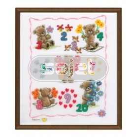 borduurpakket popcorn bear, 1.2.3.