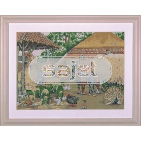 borduurpakket cornelis jetses, hooi komt binnen