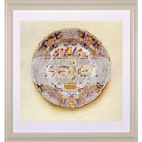 borduurpakket makkumerbord, bloemenmand