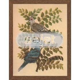 borduurpakket vogels, kroonduiven