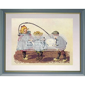 borduurpakket cornelis jetses, ot&sien, touwtje springen