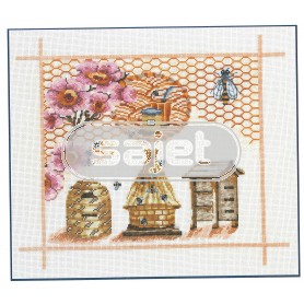 borduurpakket collage honing