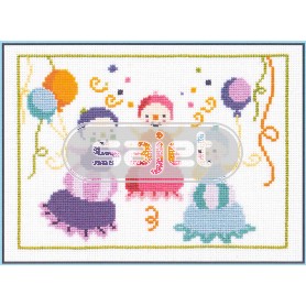 borduurpakket pim-pam-pom, ballonnen