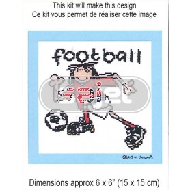 borduurpakket bonk op de deur, voetballen