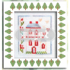 borduurpakket huis met klimop (incl. p.p.)